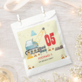 建築トラック少年の誕生日 フェイバーバッグ (クリップ留めされた状態)