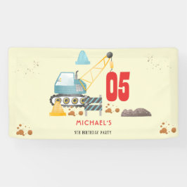 建築トラック少年の誕生日 横断幕