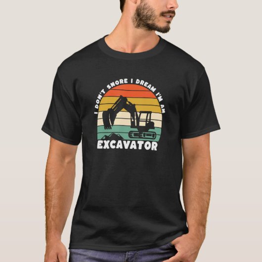 建築トラック掘削機建物サイトDo T S Tシャツ (正面)