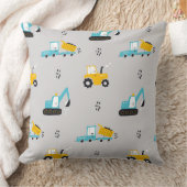 建築トラック枕、ダンプトラック クッション (ブランケット)