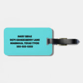 建築トラック荷物タグ ラゲッジタグ (裏面横)