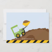 建築トラック誕生パーティー 招待状 (裏面)