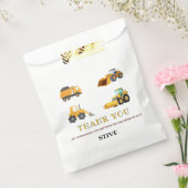 建築トラック誕生日の好意バッグ フェイバーバッグ (封をした状態)