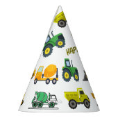 建築トラック誕生日キャップ パーティーハット (左)