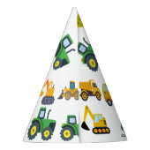建築トラック誕生日キャップ パーティーハット (裏面)