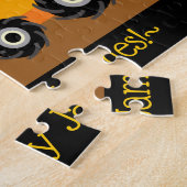 建築トラック誕生日ギフトカスタマイズ ジグソーパズル (側面)