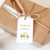 建築トラック誕生日ギフトラベル ギフトタグ