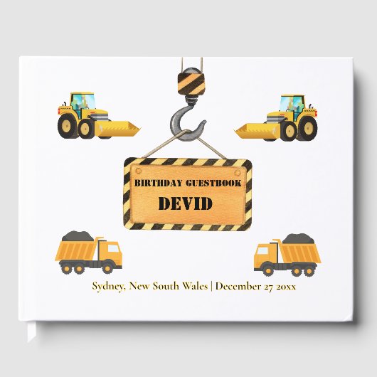 建築トラック誕生日ゲストハウス ゲストブック (正面)