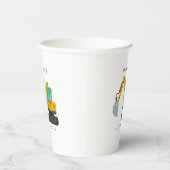 建築トラック誕生日パーティーデコレーション 紙コップ (右)