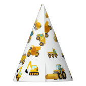 建築トラック誕生日パーティー パーティーハット (裏面)