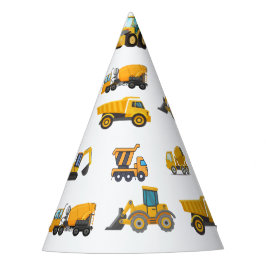 建築トラック誕生日パーティー パーティーハット