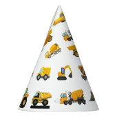 建築トラック誕生日パーティー パーティーハット (左)