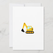 建築トラック誕生日パーティー 招待状 (裏面)