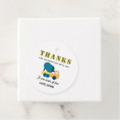 建築トラック誕生日メッセージカード フェイバータグ (インサイチュ)