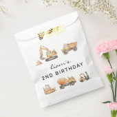 建築トラック誕生日モダンミニマル フェイバーバッグ (封をした状態)