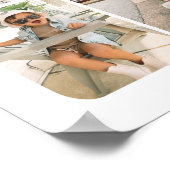 建築トラック誕生日写真コラージポスター ポスター (角)