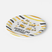 建築トラック誕生日紙プレート ペーパープレート (アングル)