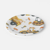 建築トラック誕生日紙プレート ペーパープレート (アングル)