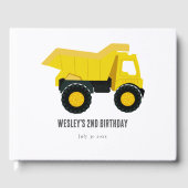 建築トラック誕生日 ゲストブック (正面)