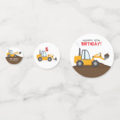 建築トラック誕生日 コンフェッティ (裏面)