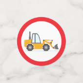 建築トラック誕生日 コンフェッティ (スモール正面)