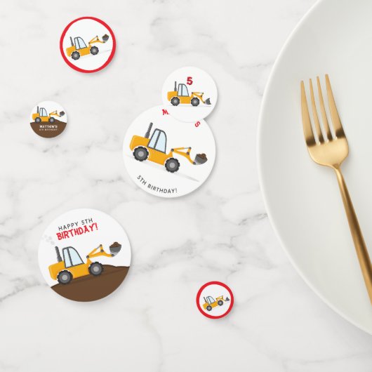 建築トラック誕生日 コンフェッティ (グループ)