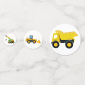 建築トラック誕生日 コンフェッティ (正面)