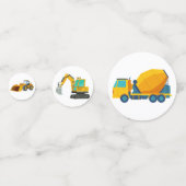 建築トラック誕生日 コンフェッティ (裏面)