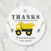 建築トラック誕生日 フェイバータグ (裏面)