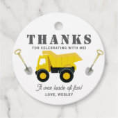 建築トラック誕生日 フェイバータグ (正面)