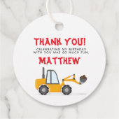 建築トラック誕生日 フェイバータグ (裏面)