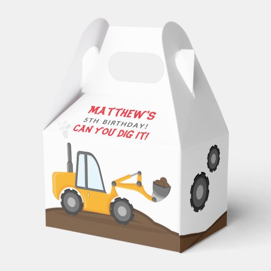 建築トラック誕生日 フェイバーボックス (裏面サイド)