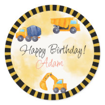 建築トラック誕生日