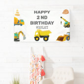 建築トラック誕生日 横断幕 (インサイチュ)