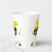 建築トラック誕生日 紙コップ (右)