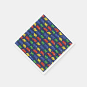 建築トラック赤ちゃんシャワー スタンダードカクテルナプキン (角)