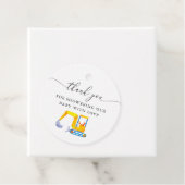 建築トラック赤ちゃんシャワー フェイバータグ (インサイチュ)