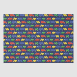 建築トラック赤ちゃんシャワー 薄葉紙