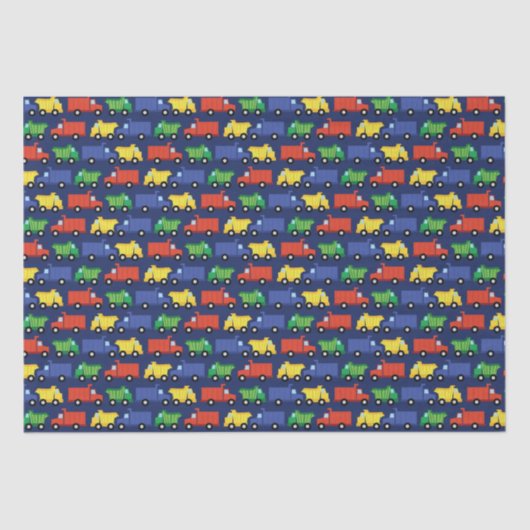 建築トラック赤ちゃんシャワー 薄葉紙 (正面)