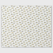 建築トラック車ボーイズバースデーパーティー ラッピングペーパー (フラット)