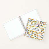 建築トラック車両パーソナライズされたスケッチブック ノートブック (内部)