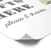 建築トラック車両ボーイズ誕生日標識 ポスター (角)