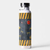 建築トラック重機械学校 ウォーターボトル (右面)