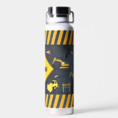 建築トラック重機械学校 ウォーターボトル (背面)