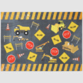 建築トラック重機械少年の名前 薄葉紙 (正面)