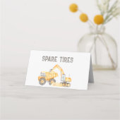 建築トラック食品ラベル プレイスカード (正面)