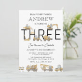 建築トラック3rd誕生日パーティの招待状 招待状 (スタンド正面)