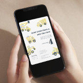 建築トラック4th誕生日 招待状