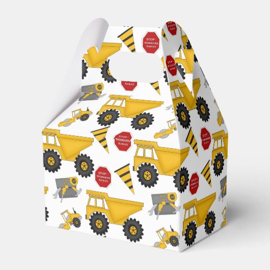 建築トラック、ギフトボックス、切り妻 フェイバーボックス (裏面サイド)