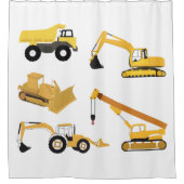 建築トラック シャワーカーテン (正面)